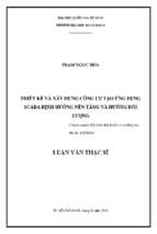 Thiết kế và xây dựng công cụ tạo ứng dụng scada định hướng nền tảng và hướng đối tượng