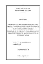 The efects of co creation and satisfaction on subjective well being – a study in adventure tourism in đà lạt