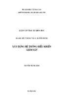 Xây dựng hệ thống điều khiển giám sát 