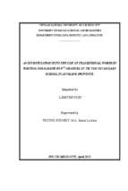 An investigation into the use of transitional words in writing paragraph by 9th graders at tri ton secondary school in an giang province   m.a.  60.14.10 