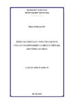 Nâng cao năng lực cung ứng dịch vụ của các doanh nghiệp logistics trên địa bàn tỉnh cao bằng