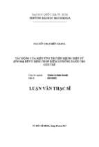 Tác động của hiệu ứng truyền miệng điện tử (ewom) đến ý định chọn điểm ăn uống dành cho giới trẻ