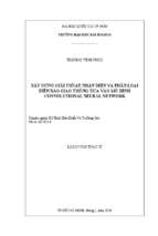 Xây dựng giải thuật nhận diện và phân loại biển báo giao thông dựa vào mô hình convolutional neural network