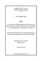 The impacts of destination image and service quality on perceived service value, satisfaction and postpurchase behavior of tourists visiting dalat.