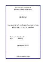 Xác định các yếu tố ảnh hưởng chất lượng hồ sơ thiết kế bản vẽ thi công