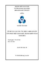 ứng dụng laser bán dẫn công suất thấp trong điều trị đau khớp gối do thoái hóa 