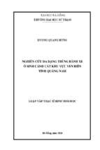 Nghiên cứu đa dạng trùng bánh xe ở sinh cảnh cát khu vực ven biển tỉnh quảng nam