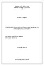 Sử dụng mô hình trường của cooray rubinstein tính điện áp cảm ứng sét 