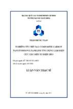 Nghiên cứu chế tạo composite carbon nanotubes polyaniline ứng dụng làm điện cực cho siêu tụ điện dẻo