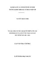 Vua gia long với việc giải quyết những yêu cầu khách quan của lịch sử việt nam giai đoạn đầu thế kỷ xix (1802 1819)    