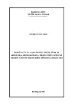 Nghiên cứu đa dạng ngành trùng bánh xe (rotifera monogononta) trong sinh cảnh cát ven hồ ở huyện phong điền, tỉnh thừa thiên huế