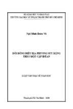 đối đồng điều địa phương suy rộng theo một cặp iđêan 