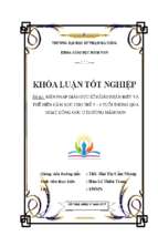 Biện pháp giáo dục kĩ năng nhận biết và thể hiện cảm xúc cho trẻ 5 – 6 tuổi thông qua hoạt động góc ở trường mầm non..