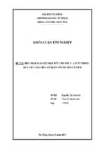 Biện pháp giáo dục đạo đức cho trẻ 5 6 tuổi thông qua việc cho trẻ làm quen với truyện cổ tích.