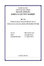 đánh giá sự đa dạng di truyền của tỏi lý sơn ( allium sativum l) bằng chỉ thị phân tử issr