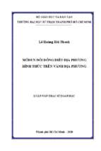 Môđun đối đồng điều địa phương hình thức trên vành địa phương 