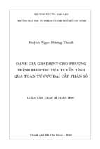 đánh giá gradient cho phương trình elliptic tựa tuyến tính qua toán tử cực đại cấp phân số 