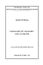 Vành đai diệt mỹ ở rạch kiến – long an (1966 1970) 