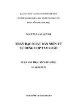 Thần đạo nhật bản nhìn từ sự dung hợp tam giác    