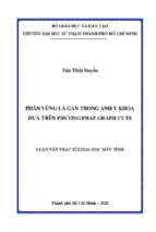 Phân vùng lá gan trong ảnh y khoa dựa trên phương pháp graph cuts 