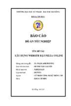 Xây dựng website đặt pizza online