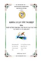 Thiết kế trò chơi học tập trong dạy học môn tự nhiên và xã hội lớp 2