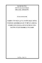 Nghiên cứu phân lập và tuyển chọn chủng vi khuẩn azospirillum sp. từ rễ lúa (oryza) có khả năng sinh iaa để kích thích tăng trưởng vi tảo chlorella vulgaris