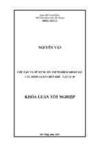 Chế tạo và sử dụng bộ thí nghiệm khảo sát các định luật chất khí – vật lí 10