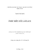 Phép biến đổi laplace
