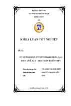 Sử dụng sơ đồ tư duy nhằm nâng cao hiệu quả dạy   học môn toán thpt