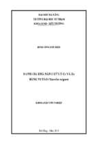 đánh giá khả năng xử lý crom (cr) và kẽm (zn) bằng vi tảo chlorella vulgaris