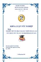 Tìm hiểu phương pháp giáo dục thiếu nhi qua tập thơ “trăng non” của tác giả rabinđranath tago