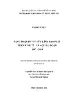 đảng bộ quận thủ đức lãnh đạo phát triển kinh tế   xã hội giai đoạn 1997 2010    