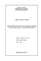 Thiết kế trò chơi toán học nhằm phát triển khả năng so sánh cho trẻ 5 – 6 tuổi ở trường mầm non.