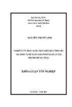 Nghiên cứu phát sinh chất thải rắn theo hộ gia đình và đề xuất giải pháp quản lý tại thành phố đà nẵng