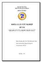 Quản lý cửa hàng bán giày
