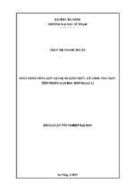 Phát triển năng lực vận dụng kiến thức, kỹ năng vào thực tiễn trong dạy học môn địa lí 12