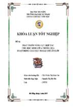 Phát triển năng lực hợp tác cho học sinh lớp 4 thông qua hoạt động giáo dục ngoài giờ lên lớp