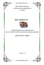 Vận dụng phương pháp dạy học theo góc khi dạy các bài về thuyết và định luật ở hoá học lớp 10 thpt