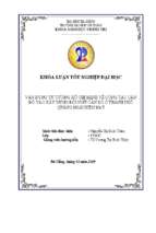 Vận dụng tư tưởng hồ chí minh về công tác cán bộ vào xây dựng đội ngũ cán bộ ở thành phố quảng ngãi hiện nay...