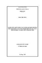 Nghiên cứu chiết tách lá cây chùm ngây bằng phương pháp ngâm dầm và xác định thành phần hóa học, hoạt tính sinh học của dịch chiết ethanol tổng.