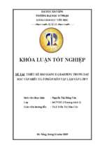 Thiết kế bài giảng e learning trong dạy học văn miêu tả ở phân môn tập làm văn lớp 5..