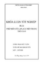 Phép biến đổi tích phân laplace trên thang thời gian