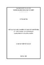 Luận án tiến sĩ chế tạo vật liệu, nghiên cứu một số chuyển pha từ   điện trong các perovskite la0,7sr0,3mno3 ni