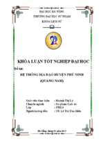 Hệ thống địa đạo huyện phú ninh (quảng nam).