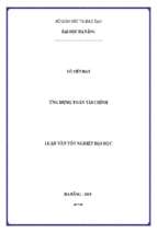 ứng dụng toán tài chính