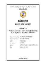 Who’s better – một trò chơi được xây dựng bằng unity engine