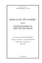 Chuỗi fourier và một số ứng dụng