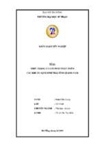 Thực trạng và giải pháp phát triển các khu du lịch sinh thái tại quảng nam.