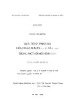 Luận án tiến sĩ quá trình phân rã của higgs boson h zy và h ut trong một số mô hình 3 3 1